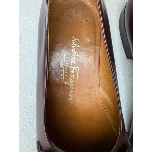Salvatore Ferragamo Studio Tassel Loafers Brown Leather 10 EE main image 5